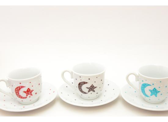  Coffee Cups Handmade painted |Set of 12